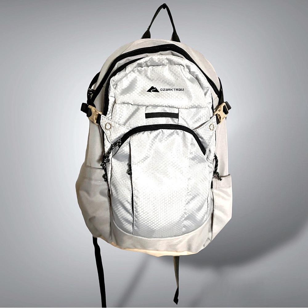 Ozark Trail 20 Liter Backpacking Backpack, with Padded Laptop Sleeve, Gray